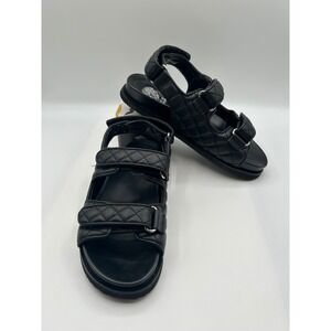 Vince Camuto Kestern Sandals,Black Quilted Platform, Women's 7.5M/EU: 38 (NWOB)